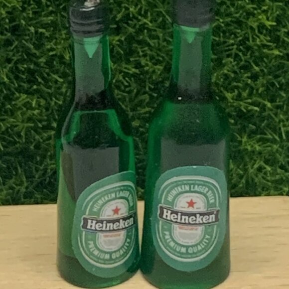 Beer Earrings, Heineken Earring, Alcohol Earring, Liquor Earring, Drink Earring - Picture 4 of 5